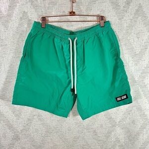 Full Send green waist tie shorts size L